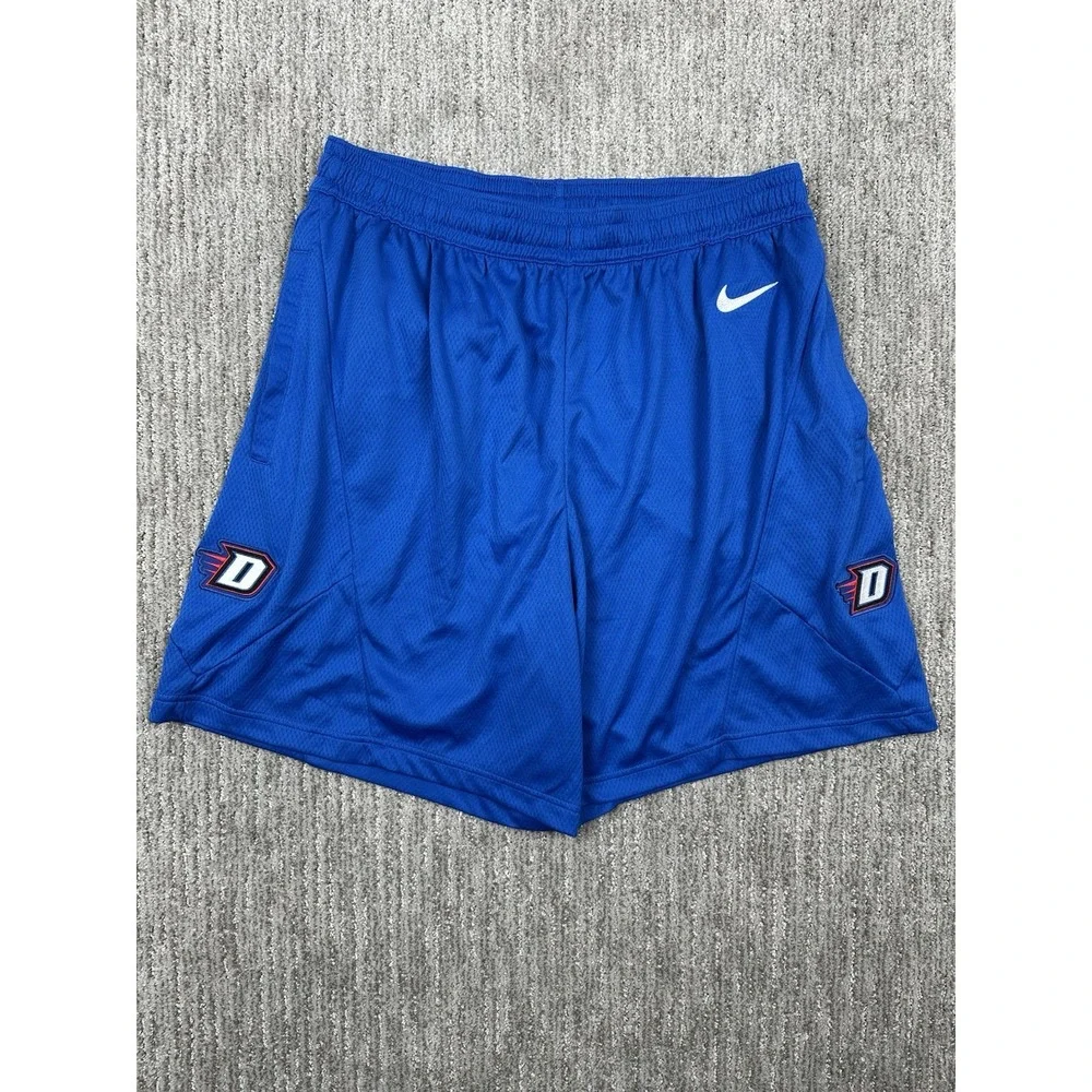 Depaul Blue Demons Shorts Mens XL Nike Basketball Athletic Training Gym Pockets